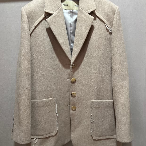 Matin Kim Beige 4B Detailed Blazer F