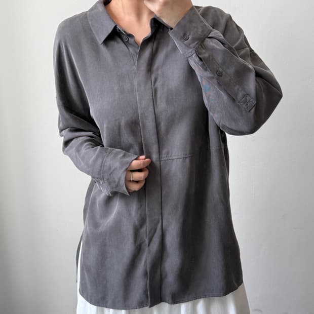 [M] 코스 차콜 리오셀 셔츠