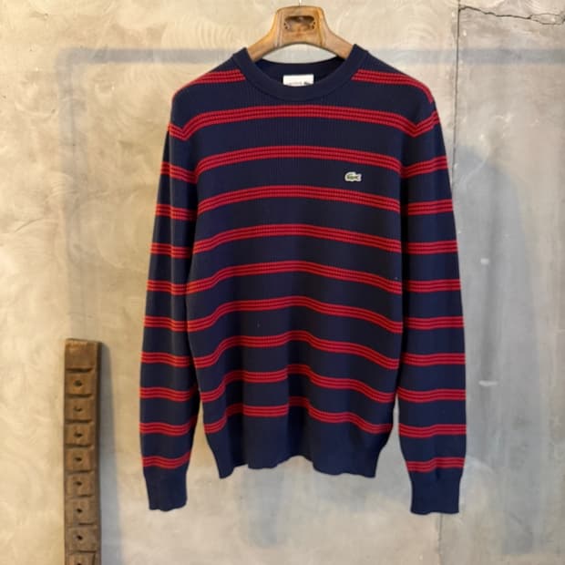 라코스테 스트라이프 니트 100