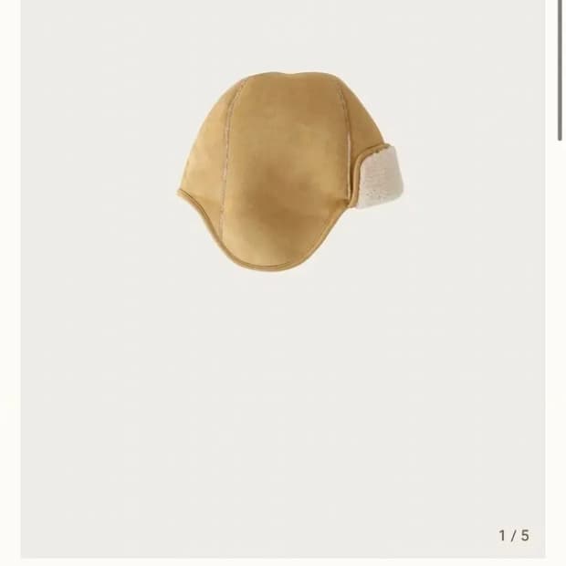 Ribbonbit 리본빛 시어링 무스탕 트래퍼 햇 모자