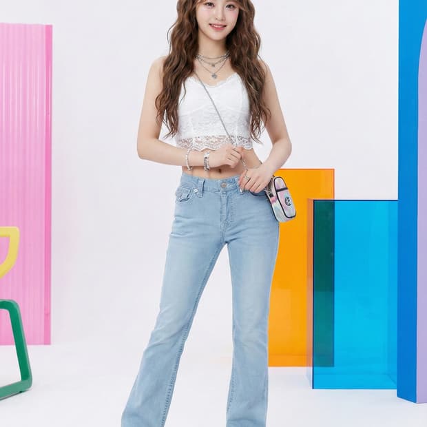 트루릴리젼 부츠컷 청바지 연청 데님_30