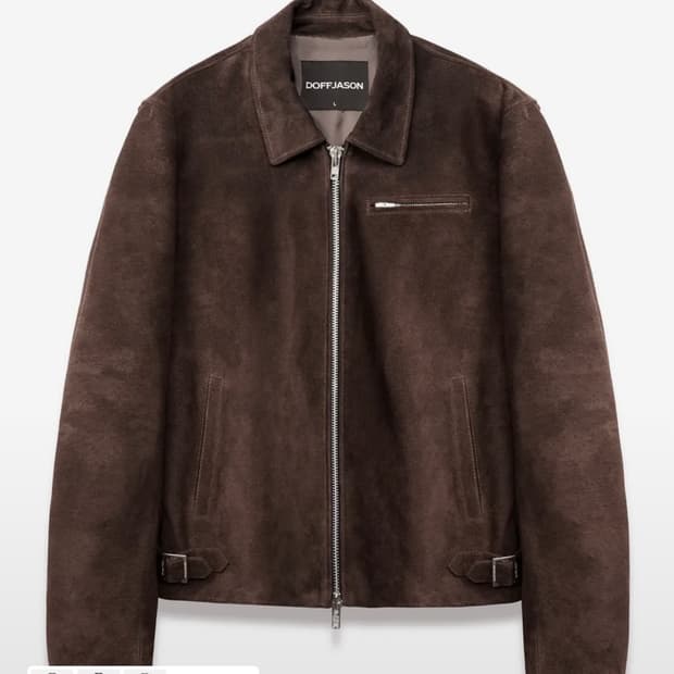 도프제이슨 스웨이드 싱글자켓 모카 