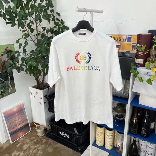 발렌시아가 월계수 반팔티셔츠 L