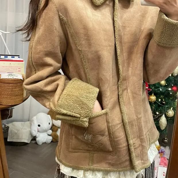 스누피 빈티지 무스탕 모리노가토 카모메산장