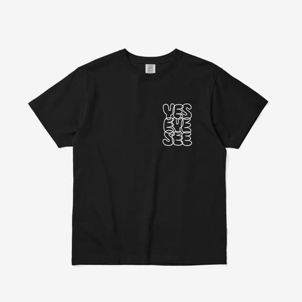 예스아이씨 C-Logo Tee Black 반팔티