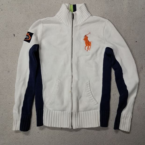 폴로 빅포니 니트집업