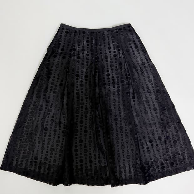 하자 가격할인) vintage dot A-line skirt