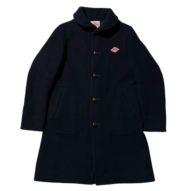 단톤 울 못사 코트 네이비