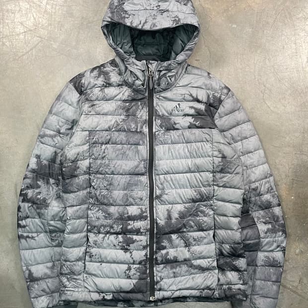 아디다스 다이드 후드 경량 패딩