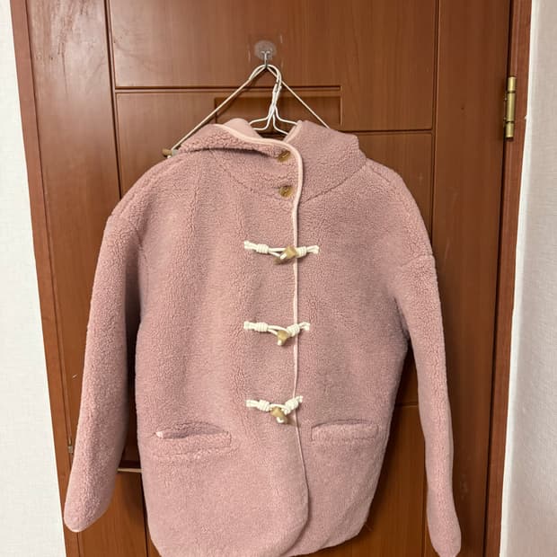 핑크 후리스 떡볶이코트