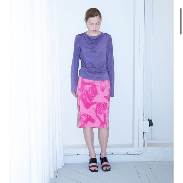 teak - mosaic rose skirt