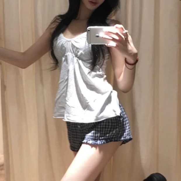 구해요) 브랜디멜빌 나시, 체크반바지