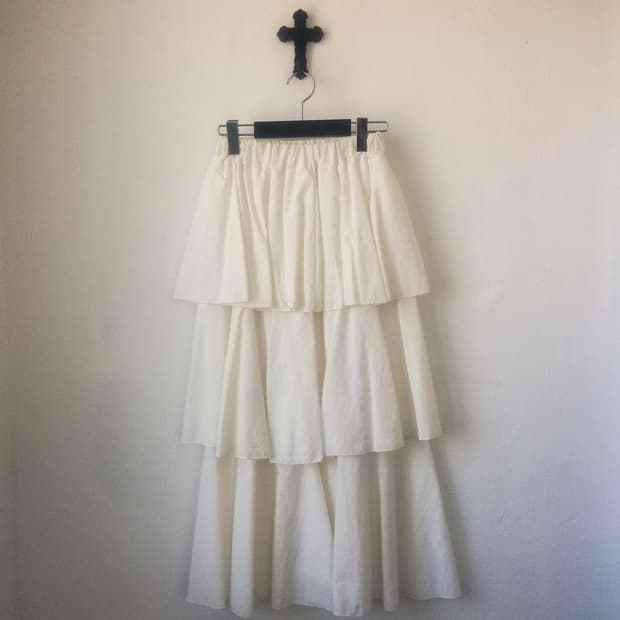 Layer point long skirt