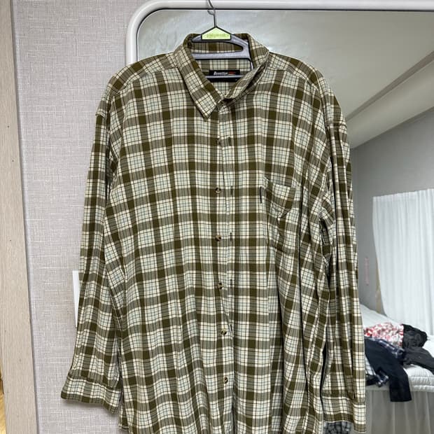 빈티지 체크 셔츠