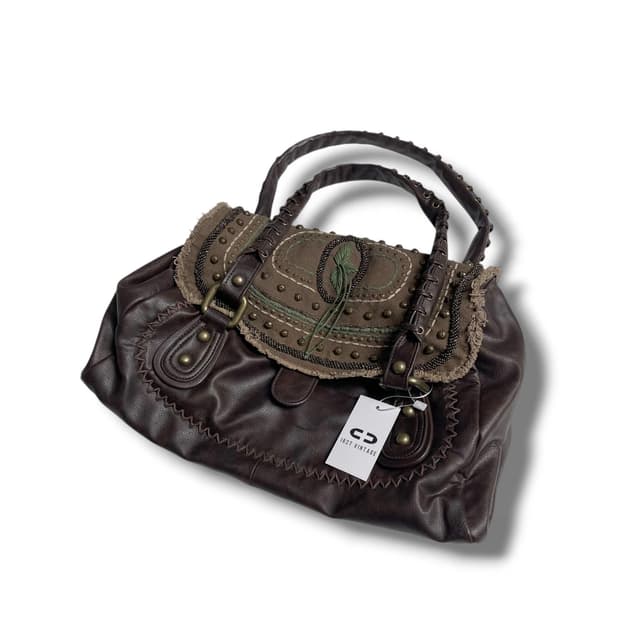 Nicoli 에스닉 커버 레더 백