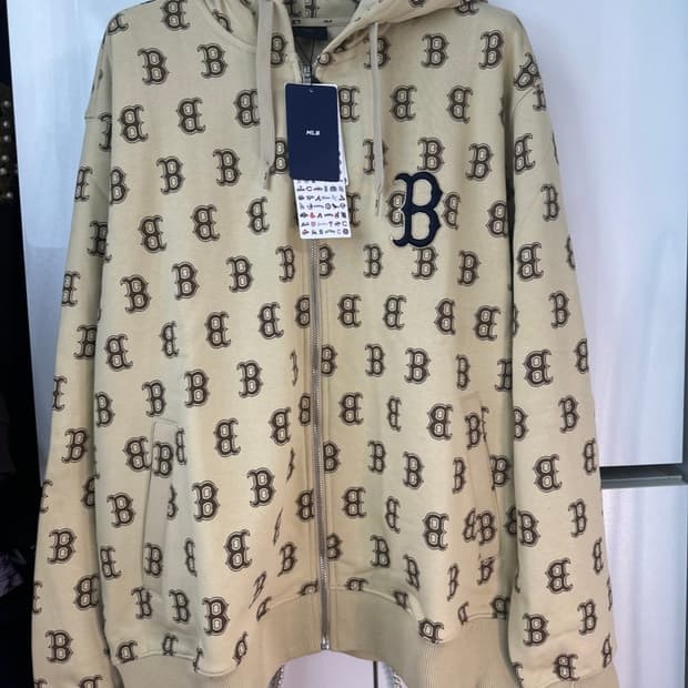 MLB 보스턴 B 로고 후드 집업 남여공용