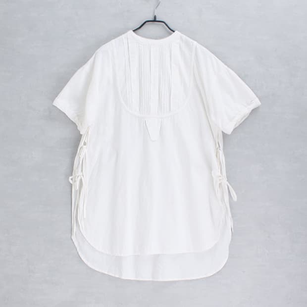 CLASSICAL ELF_ band collar slit tunic
