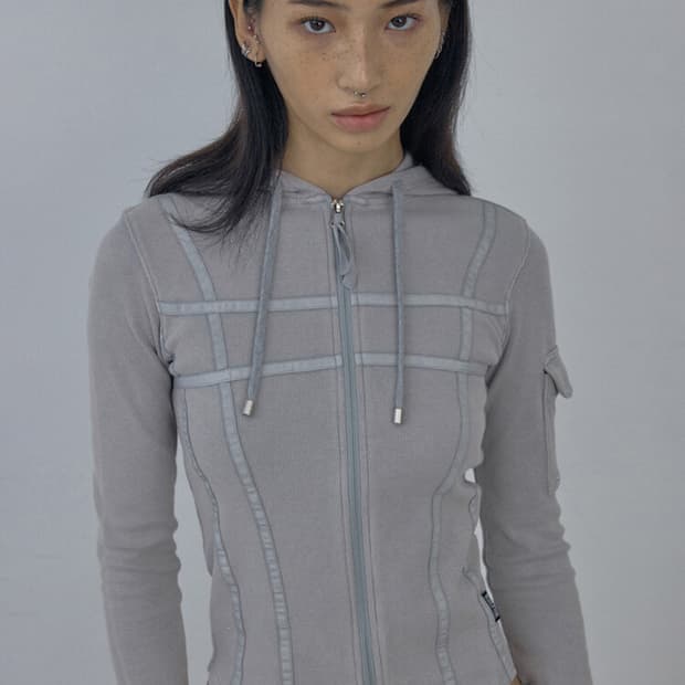 [S] 스컬프터 워시드 본디지 후디 워시드 세이지