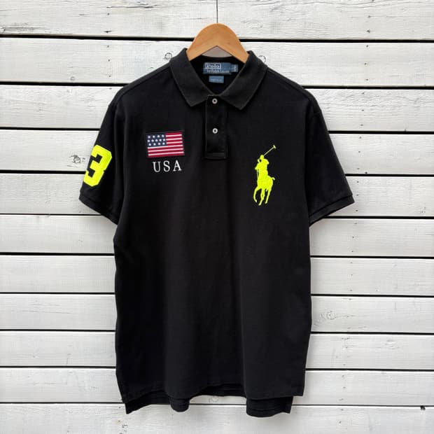 Polo 폴로 빅포니 USA 성조기 반팔 카라티