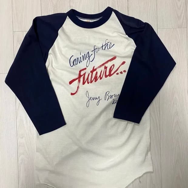 (L) 80s USA제 빈티지 sportswear 래글런 7부 스포츠웨어