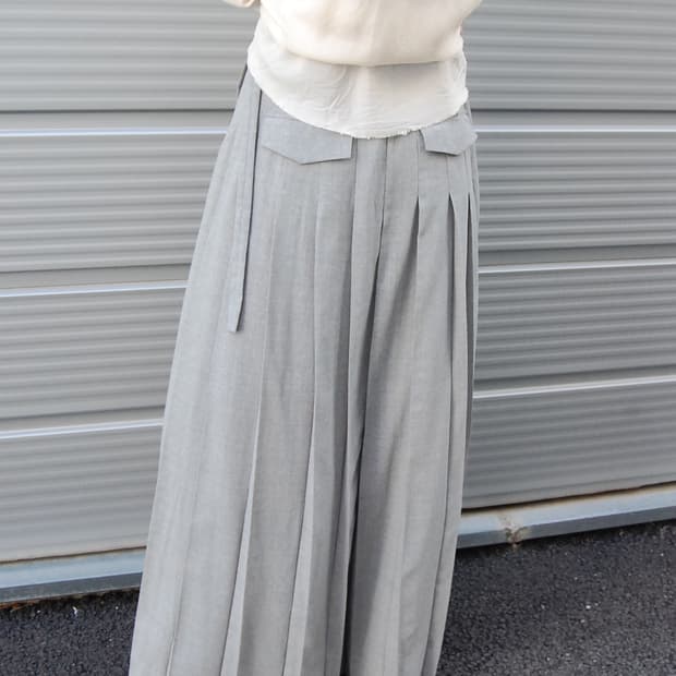 Iwish by Yohji Yamamoto pleats skirt