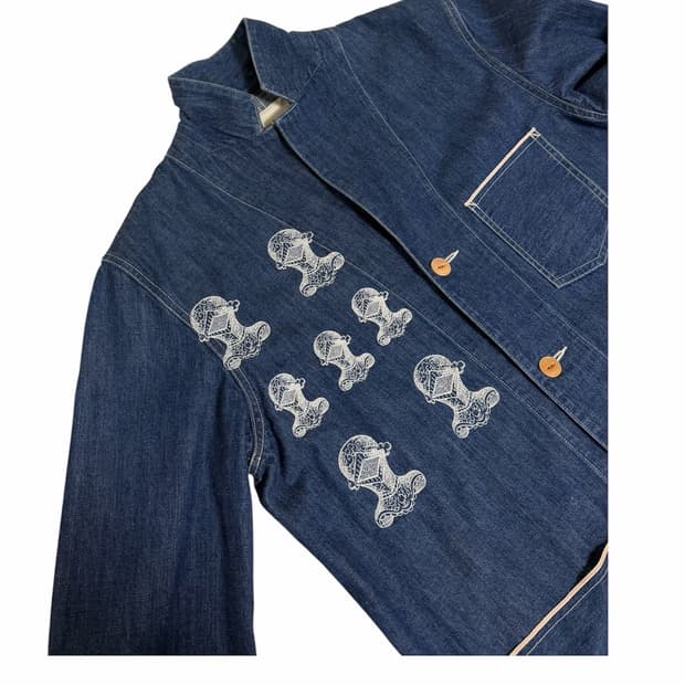 Nisus Hotel Embroidered Denim Jacket
