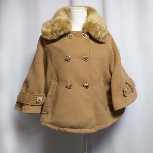 빈티지 망토 판초 케이프코트 y2k 오네라떼히메갸루 핀터깔 캐캐체 로리타