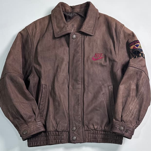 90s 나이키 소가죽 베스킷볼 자켓