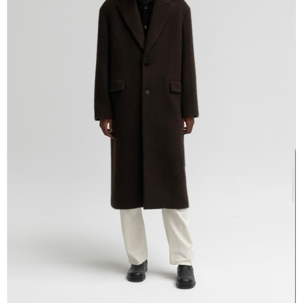 인사일런스 헤어리 알파카 코트 S