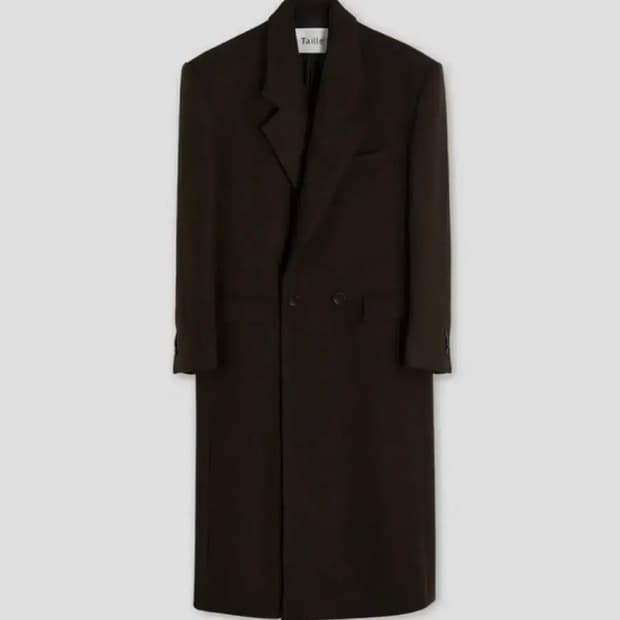 타일레 24fw 더블 브레스티드 코트 2사이즈 (다크 브라운)
