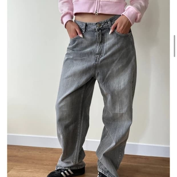 퍼베이비brushgraydenim브러쉬데님회색데님회색바지그레이데님