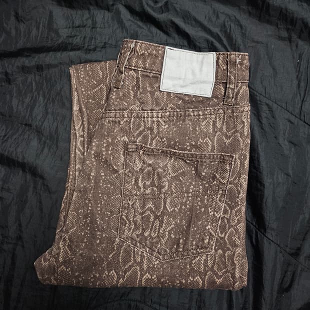 히스테릭글래머 맛 스네이크 팬츠