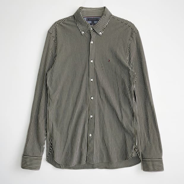 C2 타미힐피거 스트라이프 셔츠 L사이즈