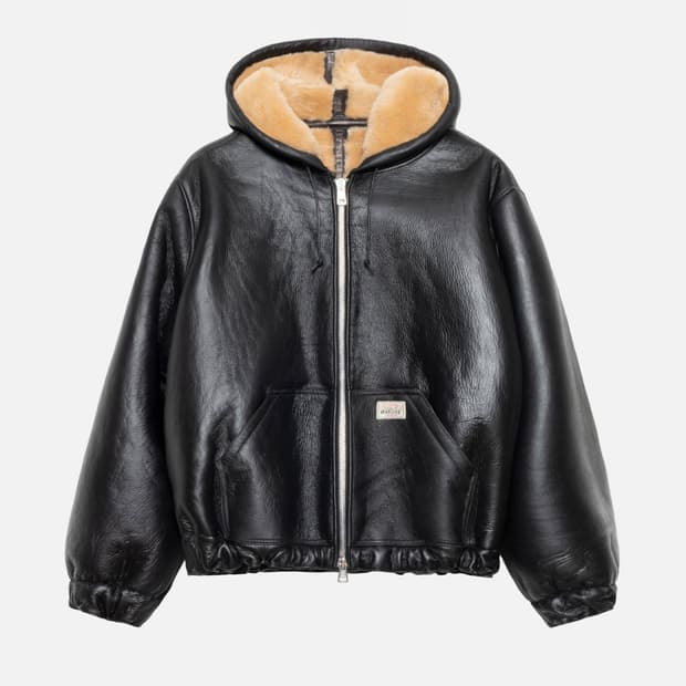 (구매) 스투시 아워레가시 시어링 레더 자켓 S