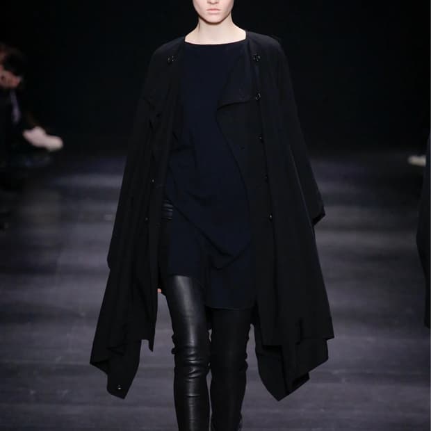 Ann Demeulemeester 실크 언발란스 롱슬리브 니트