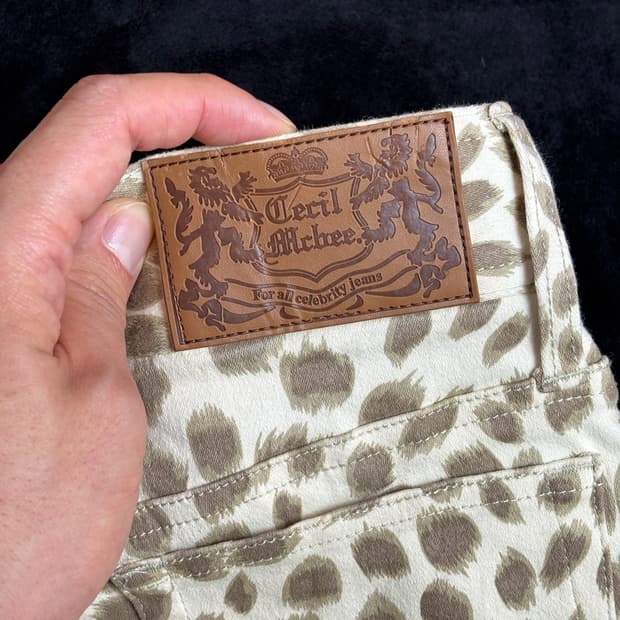 일본빈티지 CECIL McBEE 레오파드 데님