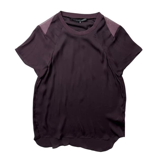 Theyskens’ 띠어리 시스루 블라우스