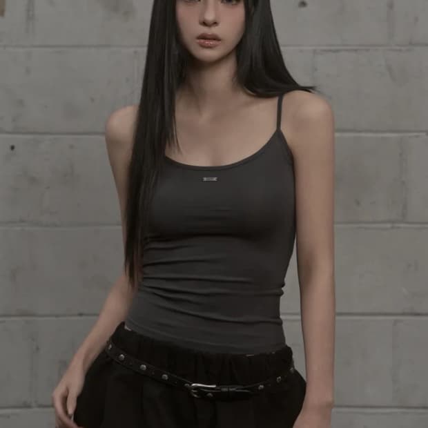 카키포인트 나시 차콜 Muted Core Sleeveless