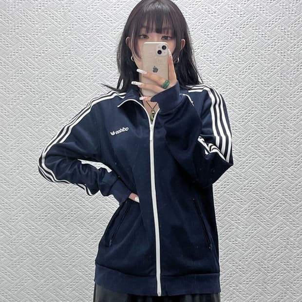 아디다스 베켄바우어 빈티지 캐주얼 져지 집업 100 C10971