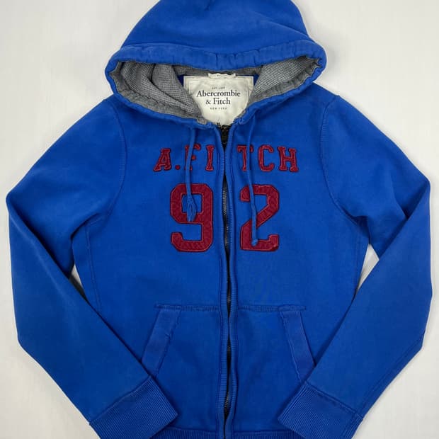 아베크롬비 파란색 후드집업 XL