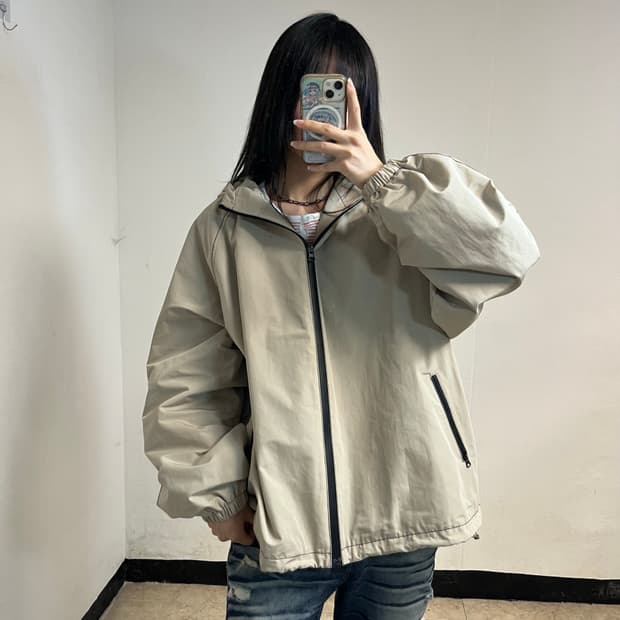 Matin Kim Beige Hooded Jacket