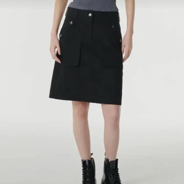 무신사 스탠다드 우먼 우먼즈 카고 니 렝스 스커트