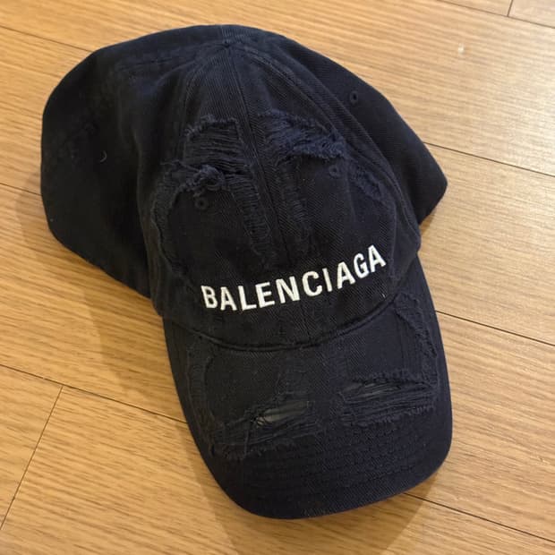 발렌시아가 BB 레이저 디스트로이드 볼캡 L