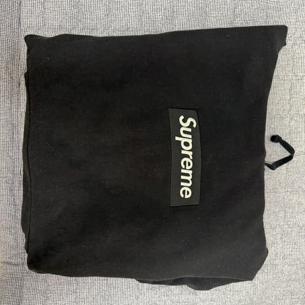 [M]슈프림 박스로고 블랙후드티