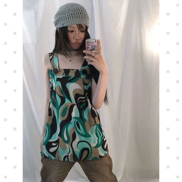marble cami blouse