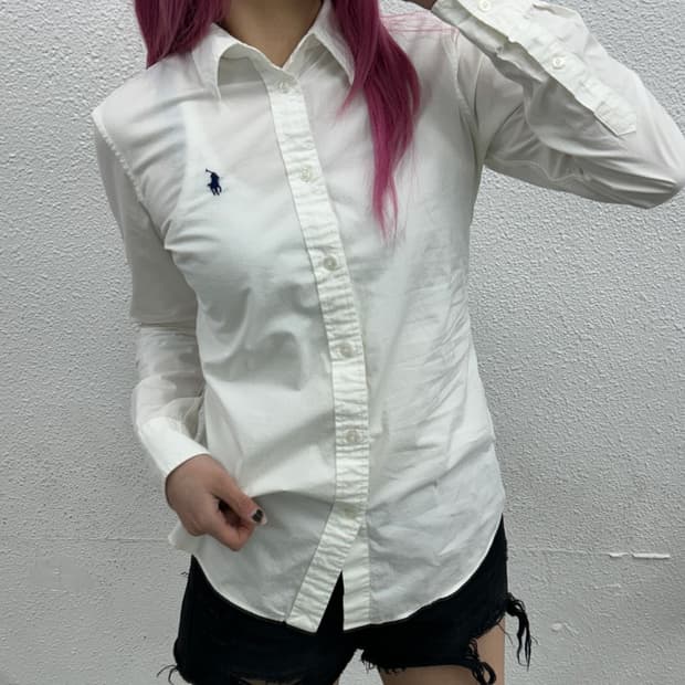 폴로 랄프로렌 네이비포니 화이트 셔츠 4