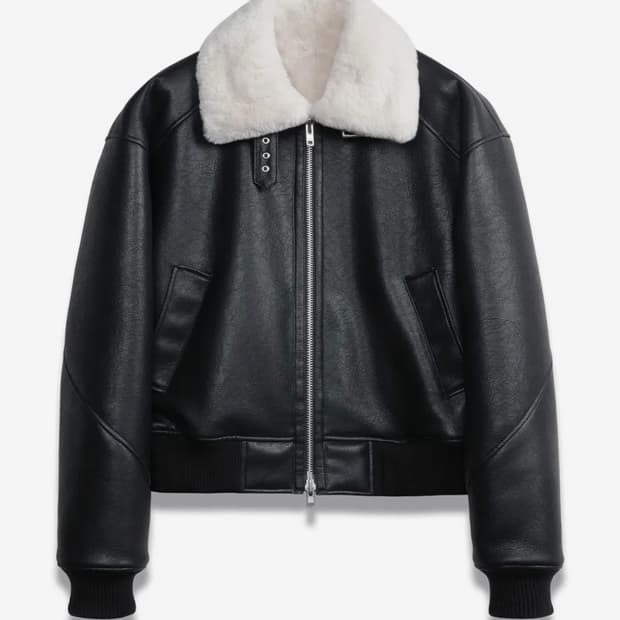 (새상품/XL) 도프제이슨 크리즈 빈티지 무톤 봄버 CREAM