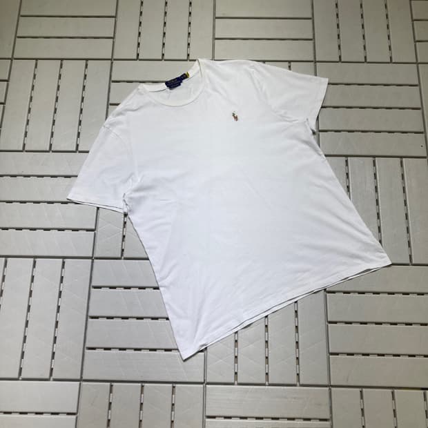 [XL]폴로랄프로렌 커스텀슬림핏 반팔티 화이트 0757