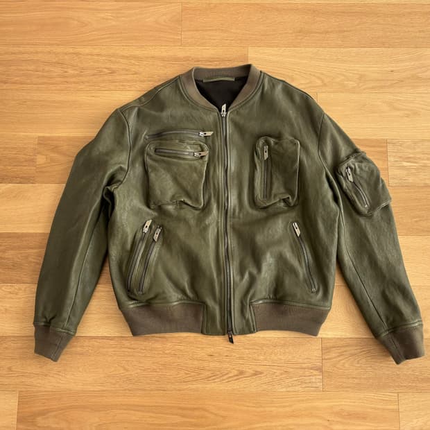 살바토레산토로 양가죽 레더 자켓 105