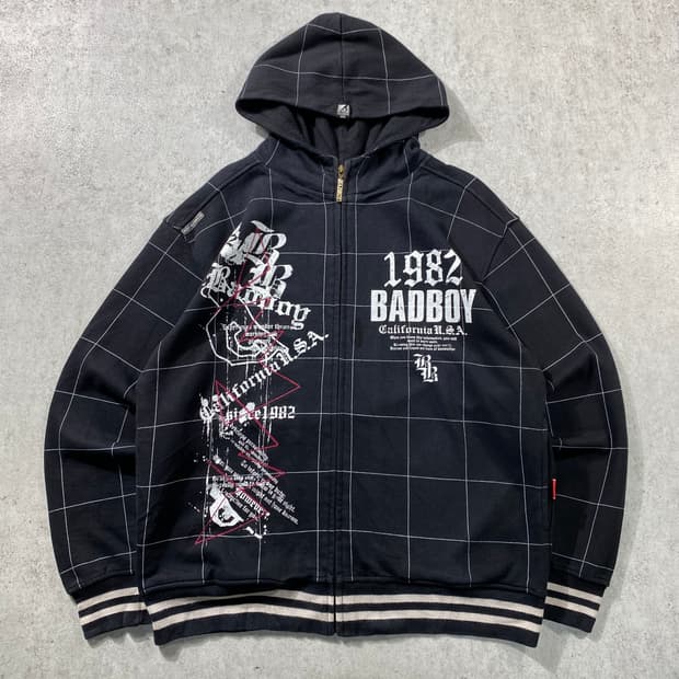 [XL] 00s Bad Boy 배드보이 올드스쿨 후드집업
